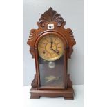 A Mahogany Mantel Clock