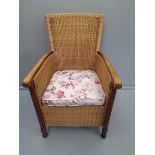 A Conservatory Wicker Chair