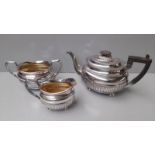 3Pc Plated Tea Service