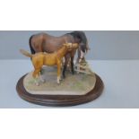 Horse & Foal On Stand