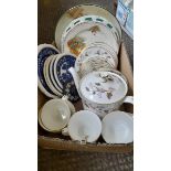 A Part Minton Tea Set & Various Plates Etc