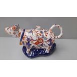 An Oriental Imari Cow Creamer