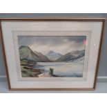 A Watercolour - Wastwater By Alan B Charlton 52cm x 41cm