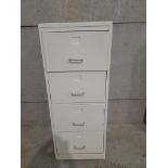 A Painted Pine Filing Cabinet H137cm x W52cm x D65cm