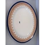 A Burleigh Ware Blue & White Meat Plate