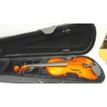 A Freedom Violin In Case. Model No VI - 3/4 (Imperfect - No Bow)