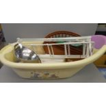 A Baby Bath, Kitchenware Etc