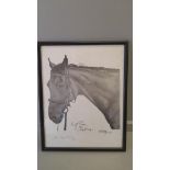 A Print - Red Rum Signed Ralph J Griffiths