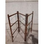 A Pine Clothes Horse & Moses Basket On Wheels