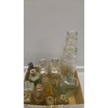 A Box Of Old Glass Bottles