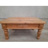 A Pine Coffee Table H146cm x W88cm x D58cm