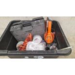 A Box Including Electric Drills Etc