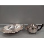 A Plated Teapot & Dish