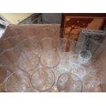 A Box Of Carlsberg Glasses, Wine Glasses Etc