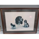 A Print - 3 Spaniels By Robert T May