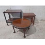 A Tea Trolley & 2 Occasional Tables