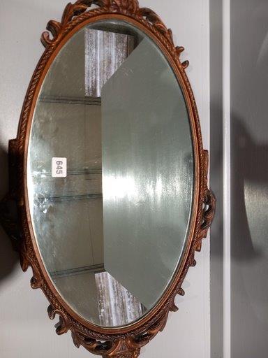 A Brass Mirror & A Gilt Oval Mirror - Image 4 of 4