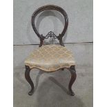 A Mahogany Balloon Back Chair