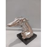 A Plated Greyhound On Stand