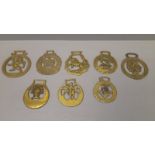 15 Victorian Horse Brasses Etc