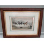 A Watercolour - Horse & Carriage By E Charles