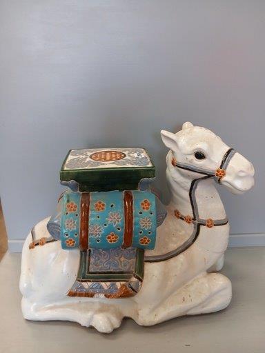 A Ceramic Camel Seat