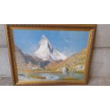 A Print - The Matterhorn 34/1135 Signed A Gus