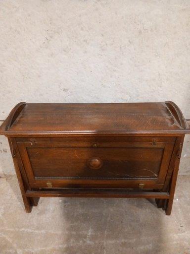 A Victorian Oak Z Bed - Bild 6 aus 6