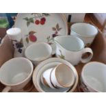 2 Boxes (Approximately 21 Pieces) Royal Worcester Evesham Tea & Dinnerware