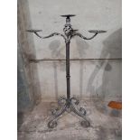 A Metal Ornate Candle Holder