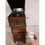 His Master's Voice Gramophone - Cabinet Grande Model No 103 Owned By The Kirkby Family Of The Famous