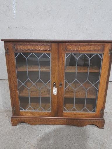 A Small Oak Glazed Bookcase

