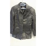 A Black Leather Jacket Size 14