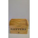 An Oak Letter Rack