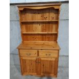 A Pine Kitchen Dresser H173cm x W97cm x D43cm