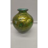 An Ashmore Green Glass Vase