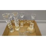 A Box Of Assorted Candle Holders Etc