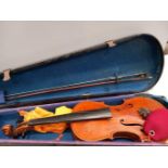 A Violin & Bow In Case