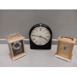 5 Mantel Clocks & Barometer