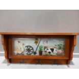 Coat Hook - Farmyard Scene In Display Case