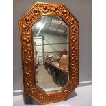 A Brass Mirror & A Gilt Oval Mirror