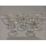 9 Babycham Glasses