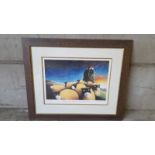 A Mackenzie Thorpe Print - 'Happy Is Life With The Sun On My Back' Signed + Certificate Of Authentic