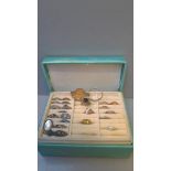 Jewellery Box & 23 Assorted Rings