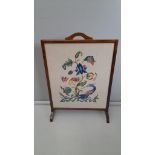 Mahogany Fire Screen