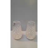 2 Cut Glass Vases