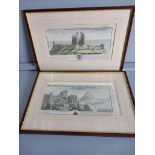 Pair Prints - Views Of Dunstanburgh Castle