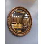 Gilt Oval Mirror