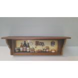 Oak Display Wall Shelf