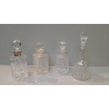 4 Glass Decanters